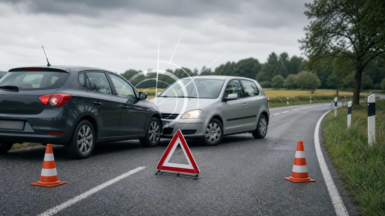 Schwerer Unfall auf B71: Kia prallt frontal in Lkw
