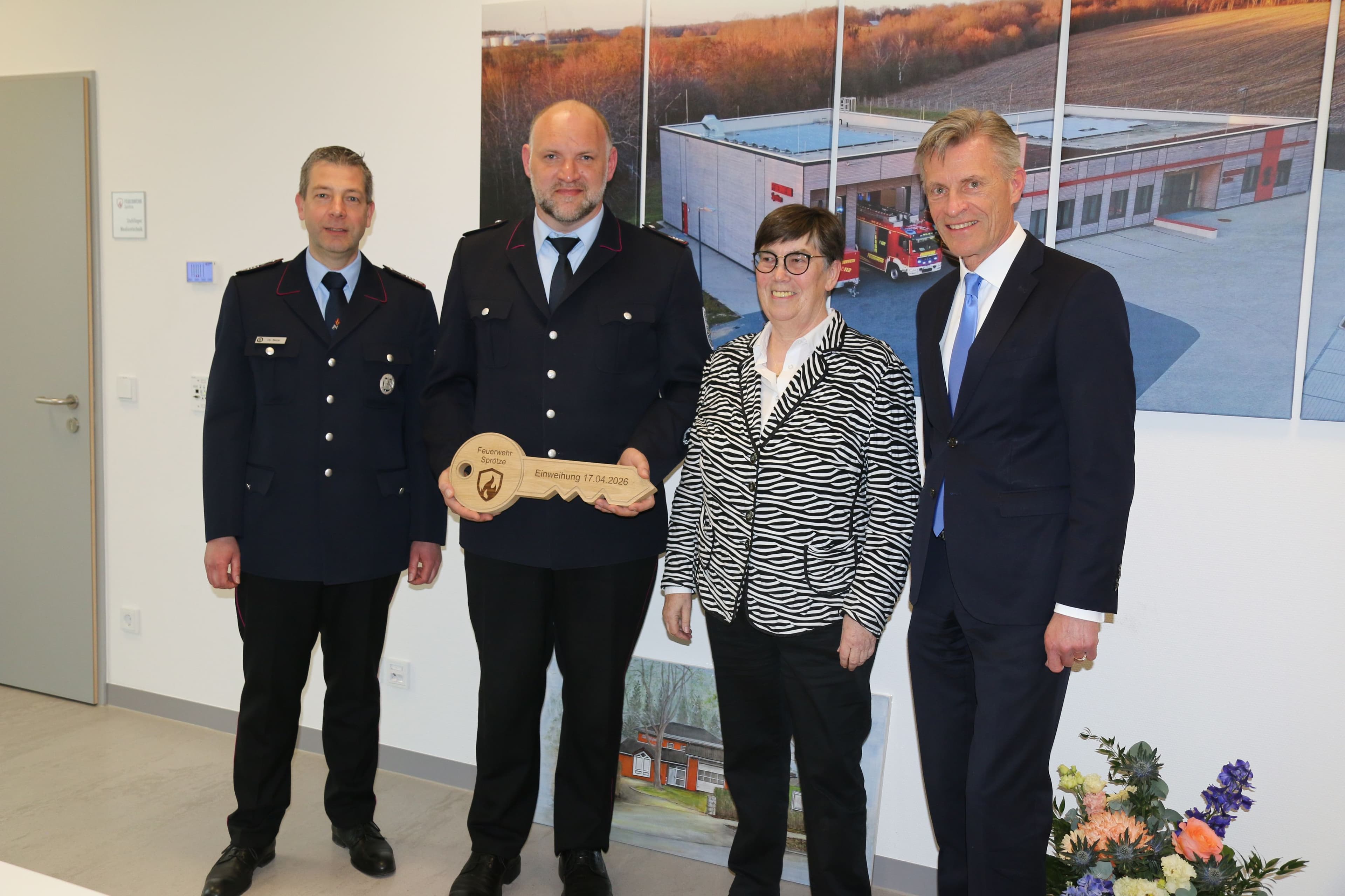 Neues Feuerwehrhaus in Sprötze offiziell übergeben