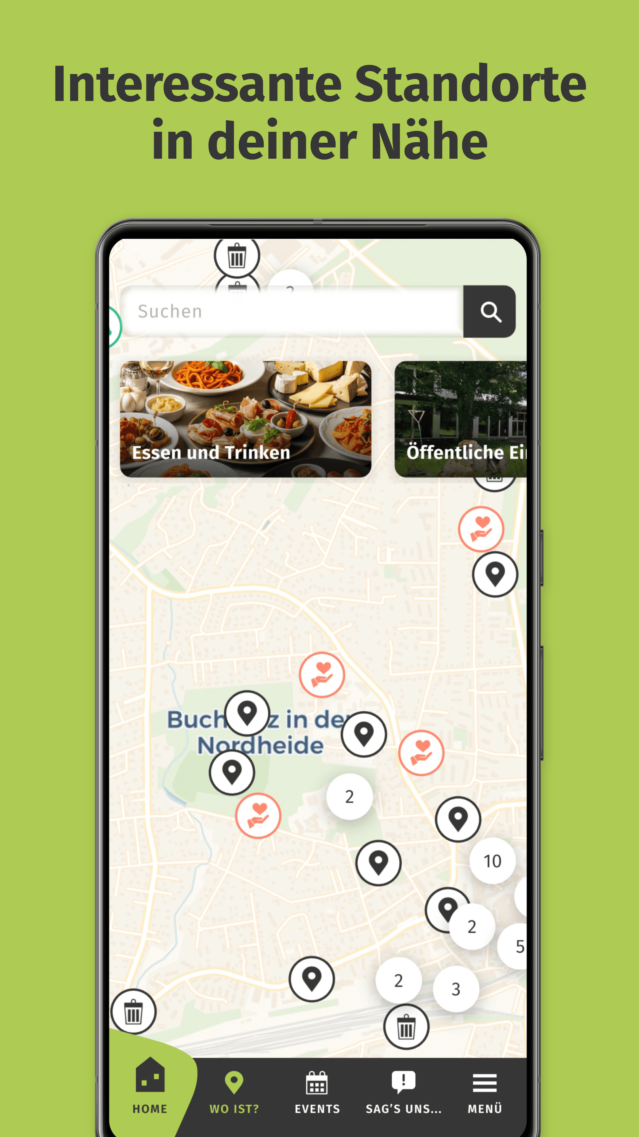 Neue City-App „Buchholz-App“ bündelt Services, Termine und Meldungen