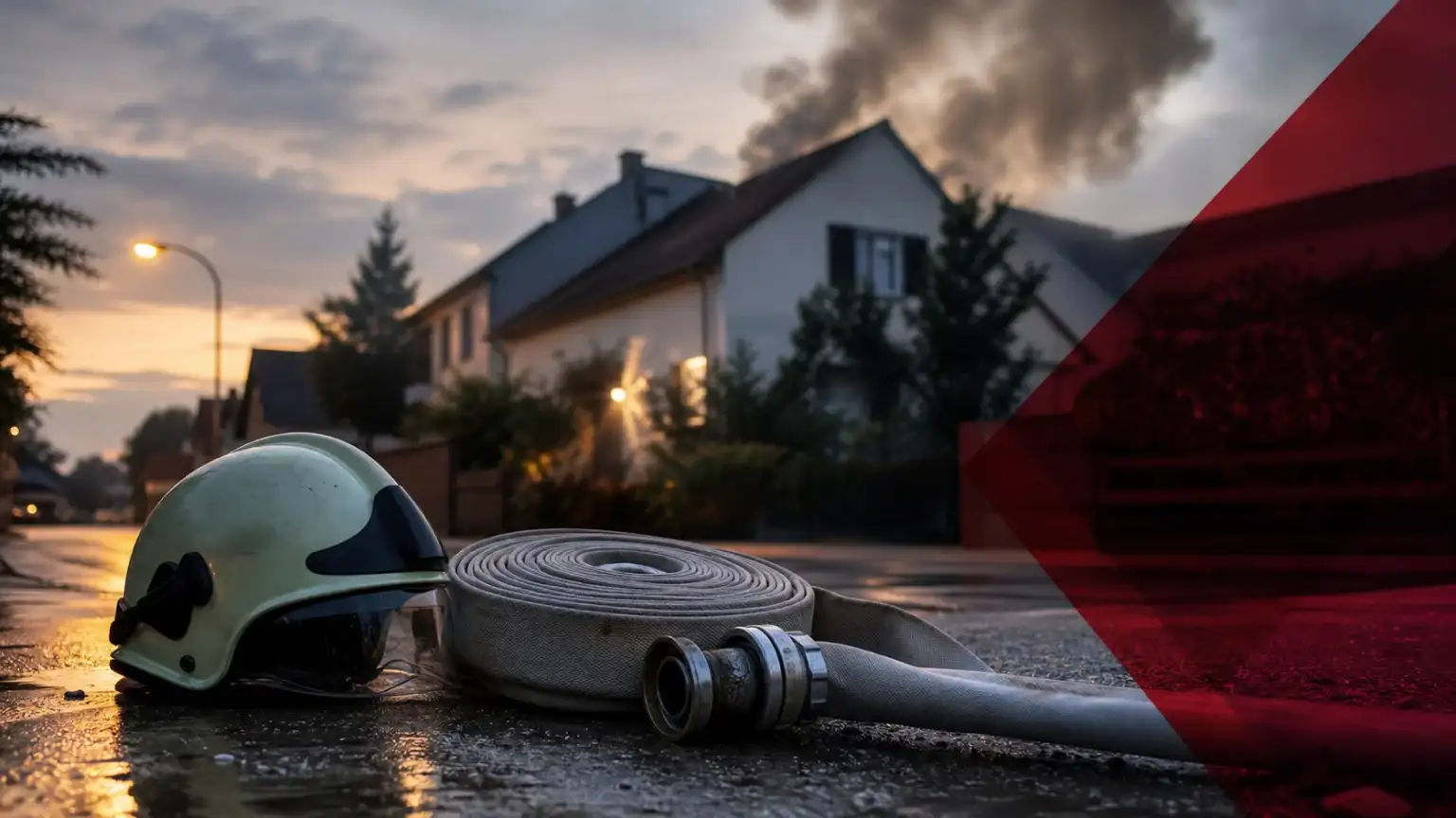 Küchenbrand in Nordhorn: Feuerwehr löscht Feuer in einem Wohnhaus