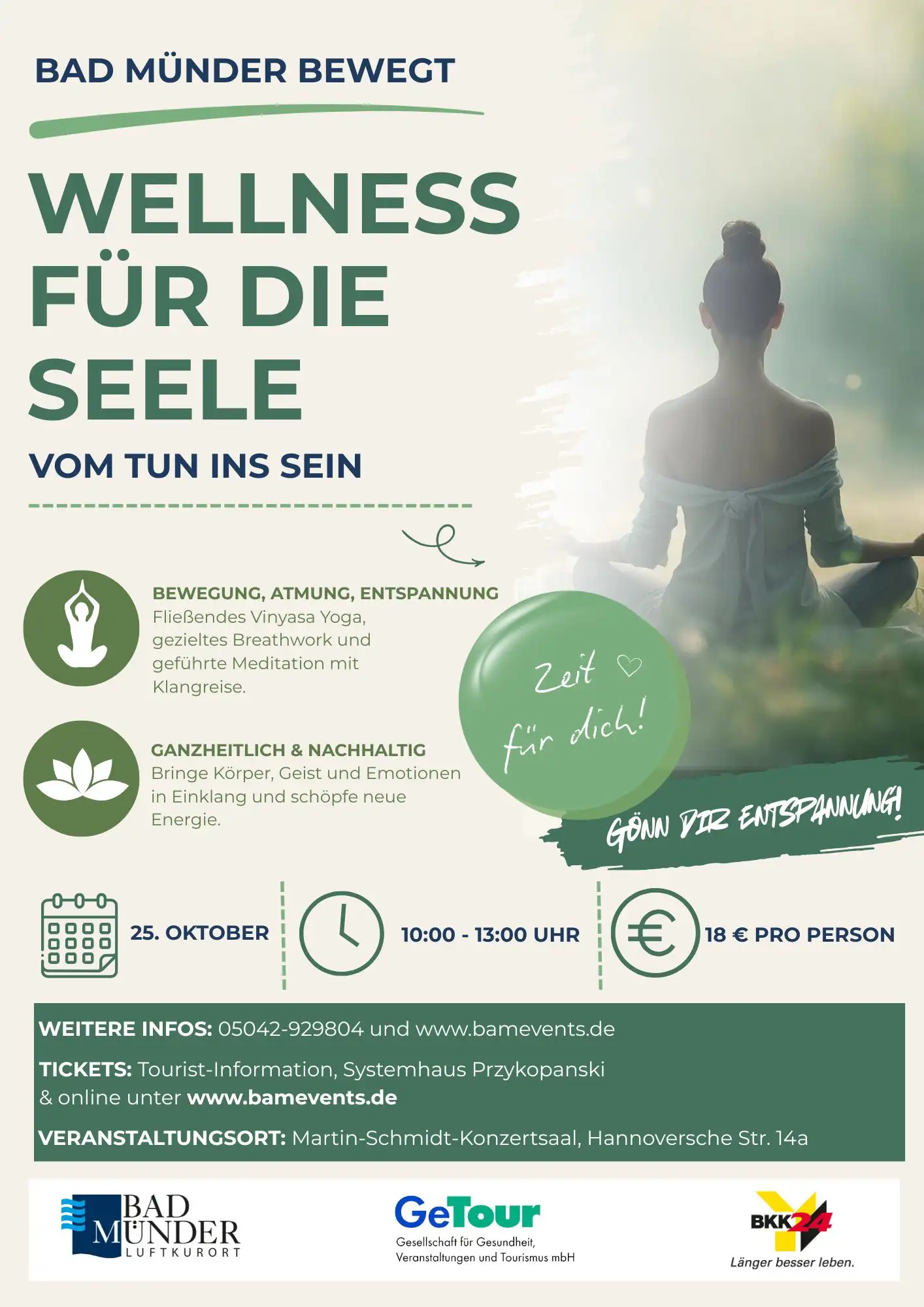 Workshop „Wellness für die Seele – Vom Tun ins Sein“ in Bad Münder