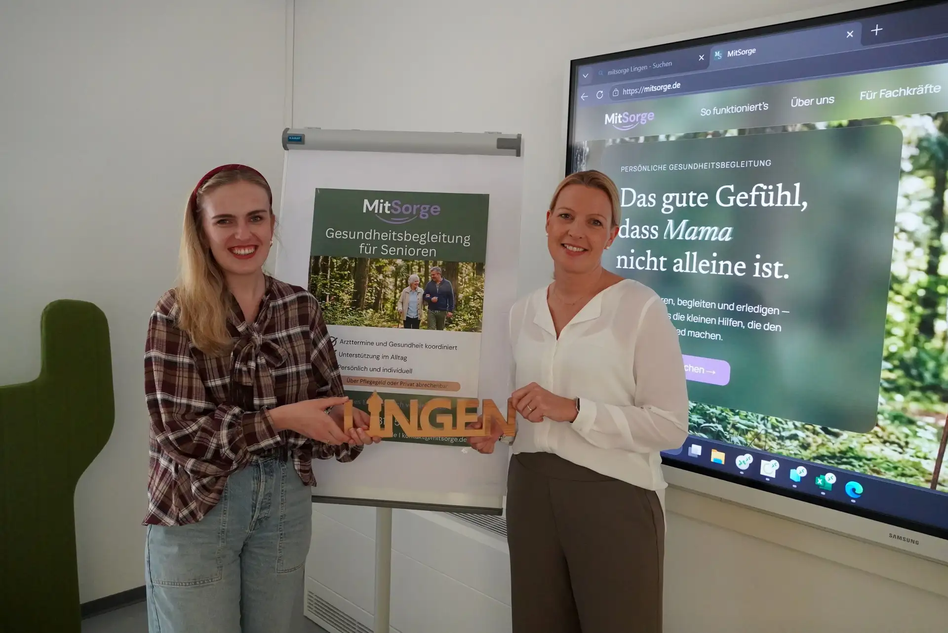 Caroline Ohmann (li.) hat Nadine Boyer-Dijksterhuis auf ihrem Weg in die Selbstständigkeit begleitet.