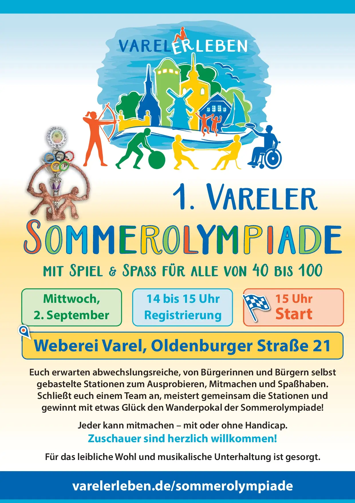 Erste Vareler Sommerolympiade auf der Weberei: Spiel & Spaß für alle